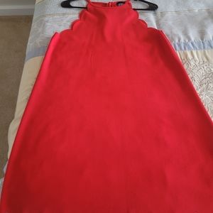 Red Spaghetti strap cocktail dress